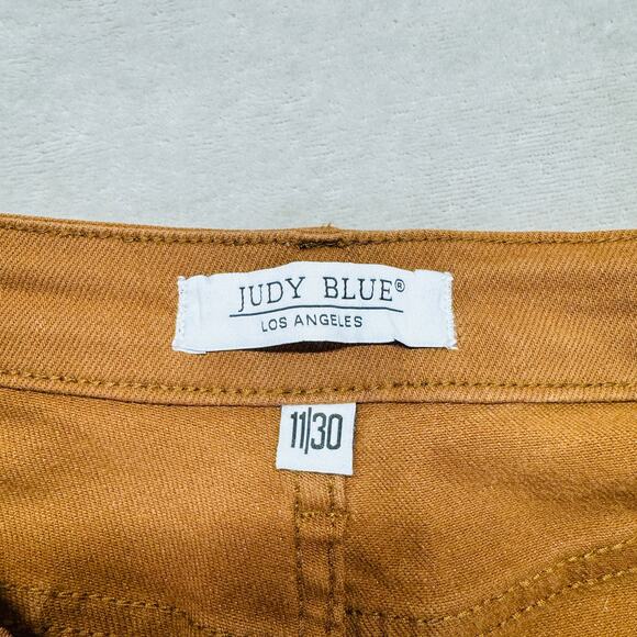 Judy Blue Pants Womens 11/30‎ Brown Woodland High Rise Slim Fit Stretch Workwear - Picture 8 of 16